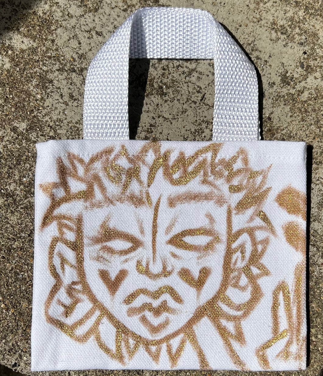 Golden peace tiny tote