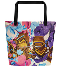 Load image into Gallery viewer, One Sided LARGE tote bag with pocket
