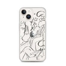 Load image into Gallery viewer, Sleepy Heart Clear Phone Case
