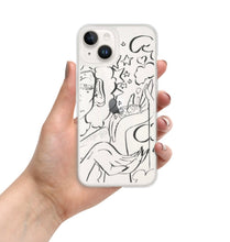 Load image into Gallery viewer, Sleepy Heart Clear Phone Case
